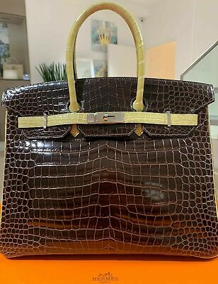 hermes birkin 35 crocodile black