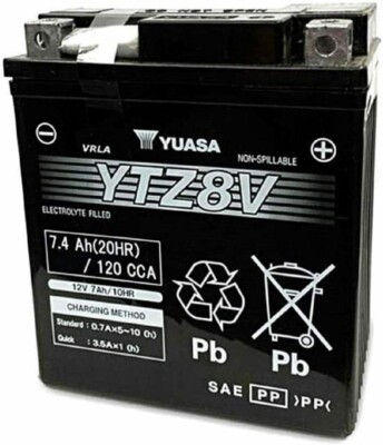 MOTORRADBATTERIE GS GTZ8V (YTZ8V) Original Yamaha XMAX 300 2017 - 2021 X-MAX