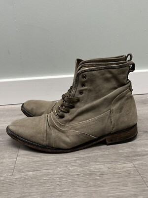 John Varvatos Fleetwood Lace Boot Mens Khaki EU 40.5 US 7.5  display picture 2