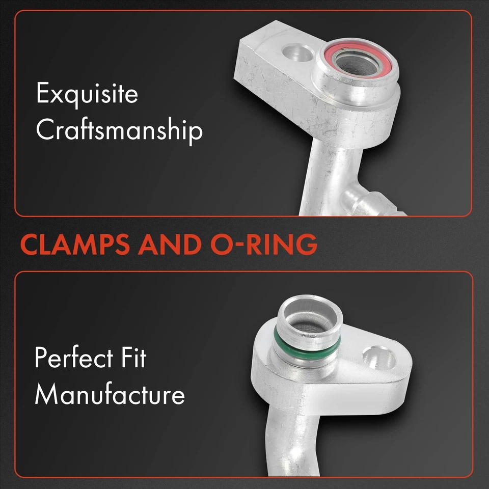 Manguera de línea de succión de refrigerador de aire acondicionado para Ford Mustang 15-20 5,0 L 5,2 L baja presión Foto 3 de 4