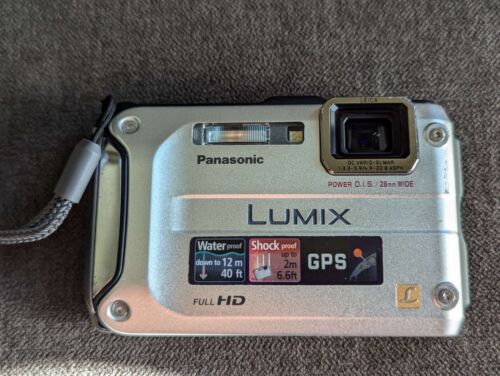 Panasonic Lumix DMC-TS3 Silver Digital Camera 12.1MP Shock/Waterproof Complete - Picture 3 of 3