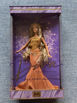 All That Glitters Barbie Doll NRFB 2002 Mattel Diva Collection