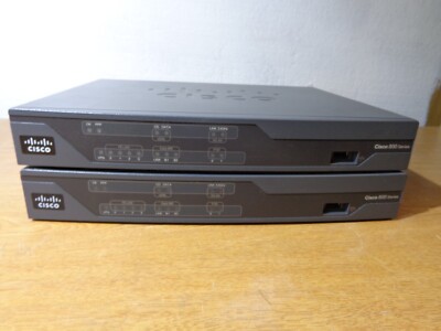 Lot of 2 Cisco 888-SEC-K9 DSL Modem 4 - Port Switch (Defective / ASIS)