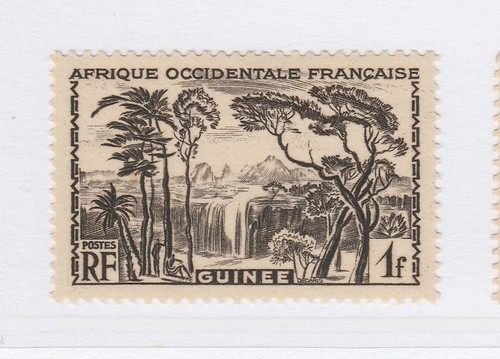 a3p16 french guinea 1938-40 1fr mh* #165