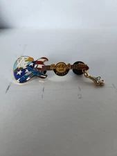 Hard Rock Cafe pin Biloxi Air Force Eagal guitar with airplane charm