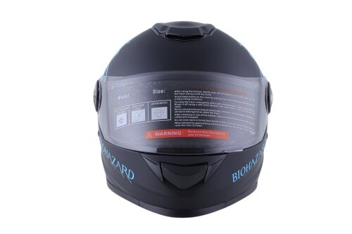 Integralhelm Helm Kinderhelm Motorradhelm Crosshelm Motocross Bio Hazard teal - Bild 4 von 5
