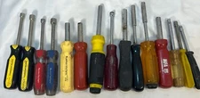Lot 15 Misc Nut Drivers, 6 In 1 Bit Holders, Socket Drivers Master Mechanic VTG