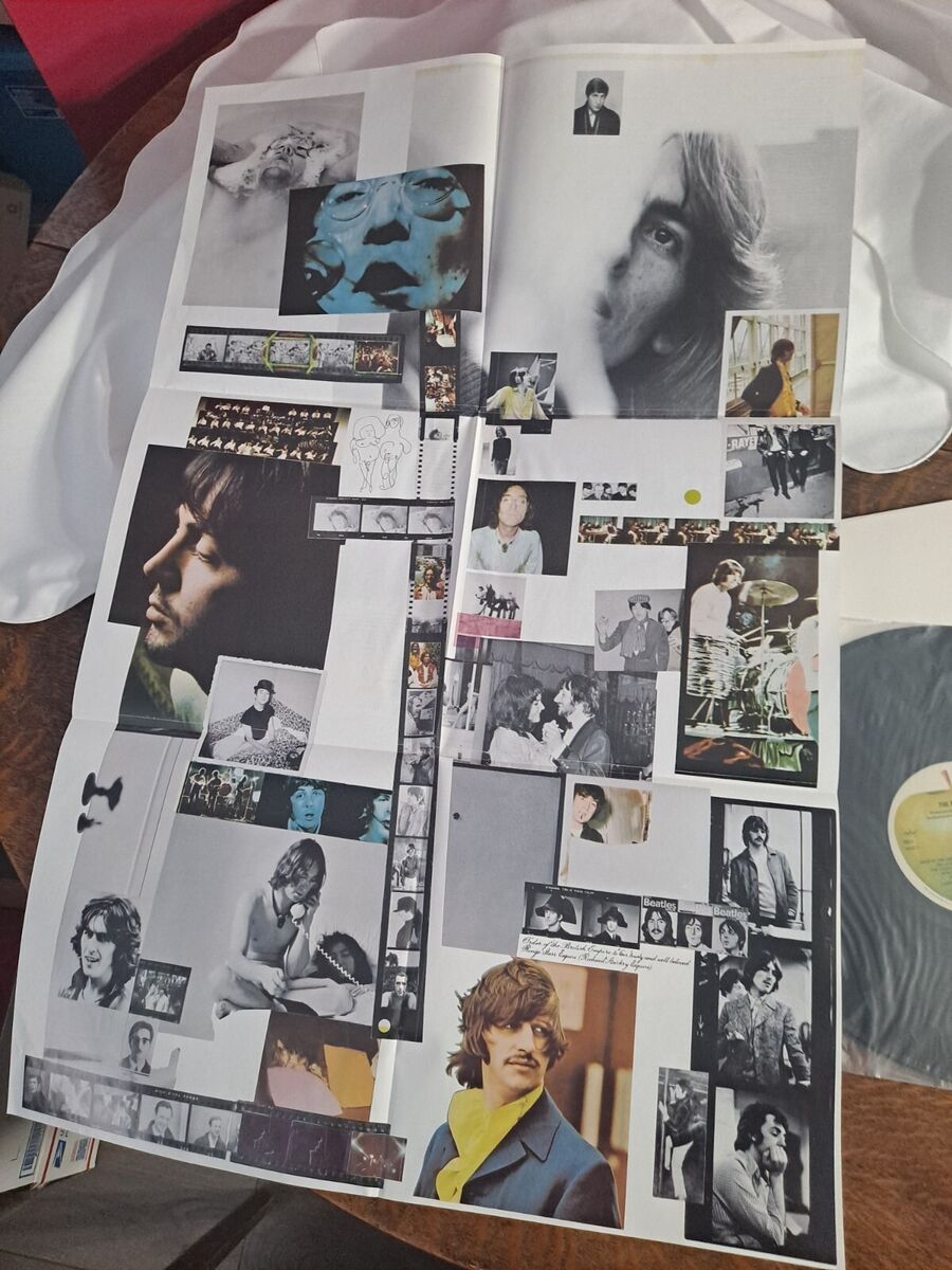 Beatles White Album With Poster And Photo Prints #C1 0777 7 Beatles White Album With Poster And Photo Prints #C1 0777 7