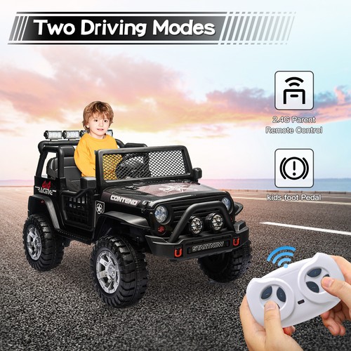 12V Kids Ride On Car Toy Jeep 2 Seater Kids Electric Car Toy w/Remote Control - Picture 3 of 18