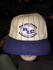trucker hat baseball cap red lake county insurance agency RLC old school lid