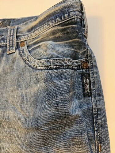 Silver Jeans Company Mens Grayson Heritage Size 33x34 Classic Fit Straight Leg - Picture 5 of 14