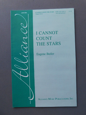I Cannot Count the Stars- 1999 sheet music- TTBB vocal & Keyboard & Violin Flute