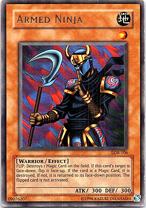 Armed Ninja LOB-106 Yu-Gi-Oh! Card Light Play Unlimited