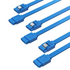 Sabrent SATA III CABLE DE DATOS RECTO CON PESTILLO DE BLOQUEO (Paquete de 3) (CB-SFB3)