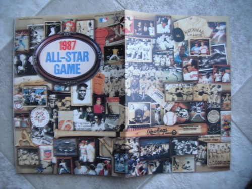 1987 Baseball All-Star Game Official Program Unscored Oakland Site - Picture 3 of 3