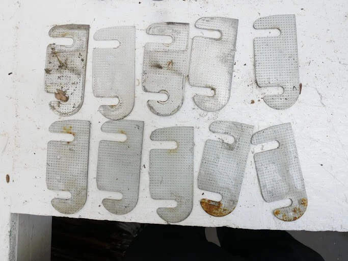 Juego de golpeadores de puerta 80-91 Jeep Grand Wagoneer Cherokee J10 J20 Foto 2 de 4