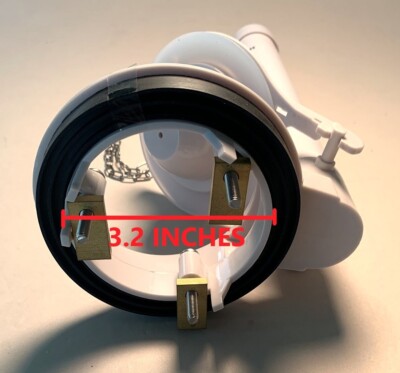Flush Valve, 3.2 in. Porcelain Flush Hole, 1 Piece Toilet, Silicone Seal Flapper