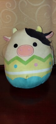 Squishmallow 8  Connor The Cow Spring  Easter Egg NWT 2022 Kellytoy