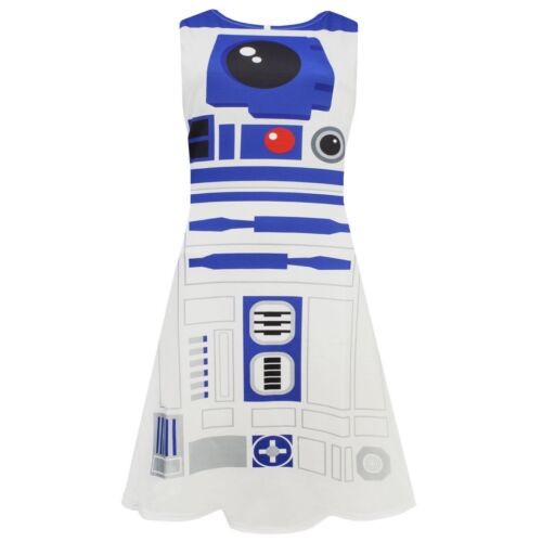 Star Wars Womens/Ladies R2-D2 Cosplay Skater Dress (NS5726) - 第 1/5 張圖片