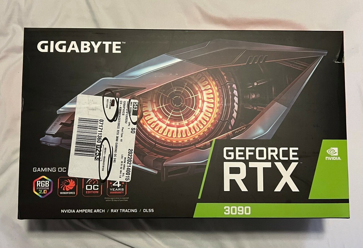 NEW/SEALED Gigabyte GeForce RTX 3090 GAMING OC 24G Graphics Card