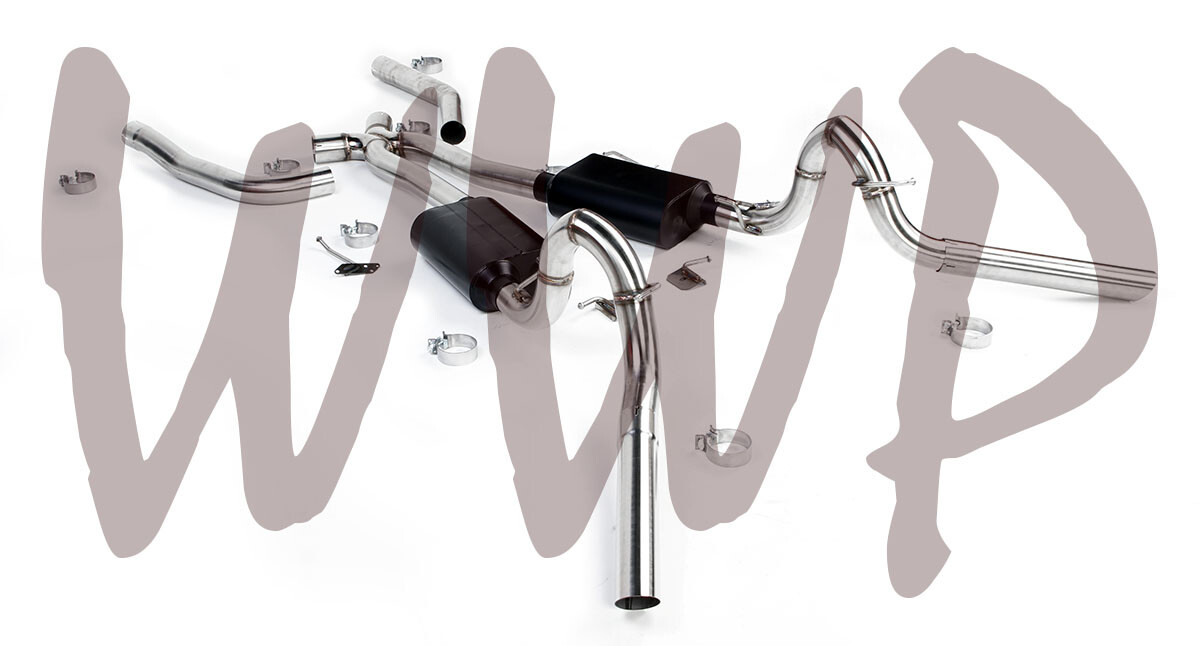 Stainless Exhaust Muffler System For 78-87 GM G-Body Malibu Regal Monte Cutlass