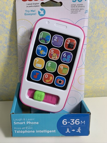 Fisher Price Laugh and Learn Smart Phone Not Used Bit Damaged Box Pink