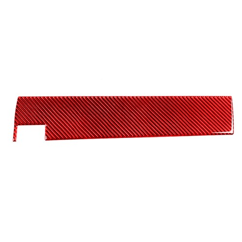 3-Piece Red Carbon Fiber Dashboard Trim Kit For 2015+ Dodge Charger (LHD Copilot Side)