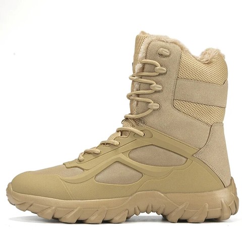 Winter Waterproof Man's Military Boots Ankle Boots Snow Shoes Outdoor Work Shoes - Picture 20 of 23
