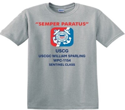 USCGC WILLIAM SPARLING WPC-1154*SENTINEL CLASS*SHIRTS.USCG OFFICIALLY LICENSED