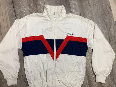 90s adidas アディダス デザインブルゾン トラックジャケット USA adidas Originals - 希少2XL⭐️90s adidas トラックジャケット