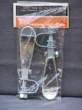 Chopper Bobber Folding 5" Chrome Spoon Foot Pegs 7/8" Motorcycle Harley Dixie