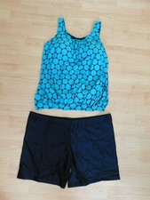 XL 14-16 - Two Piece Tankini - New No Tags - Built in Bra - Green Tankini