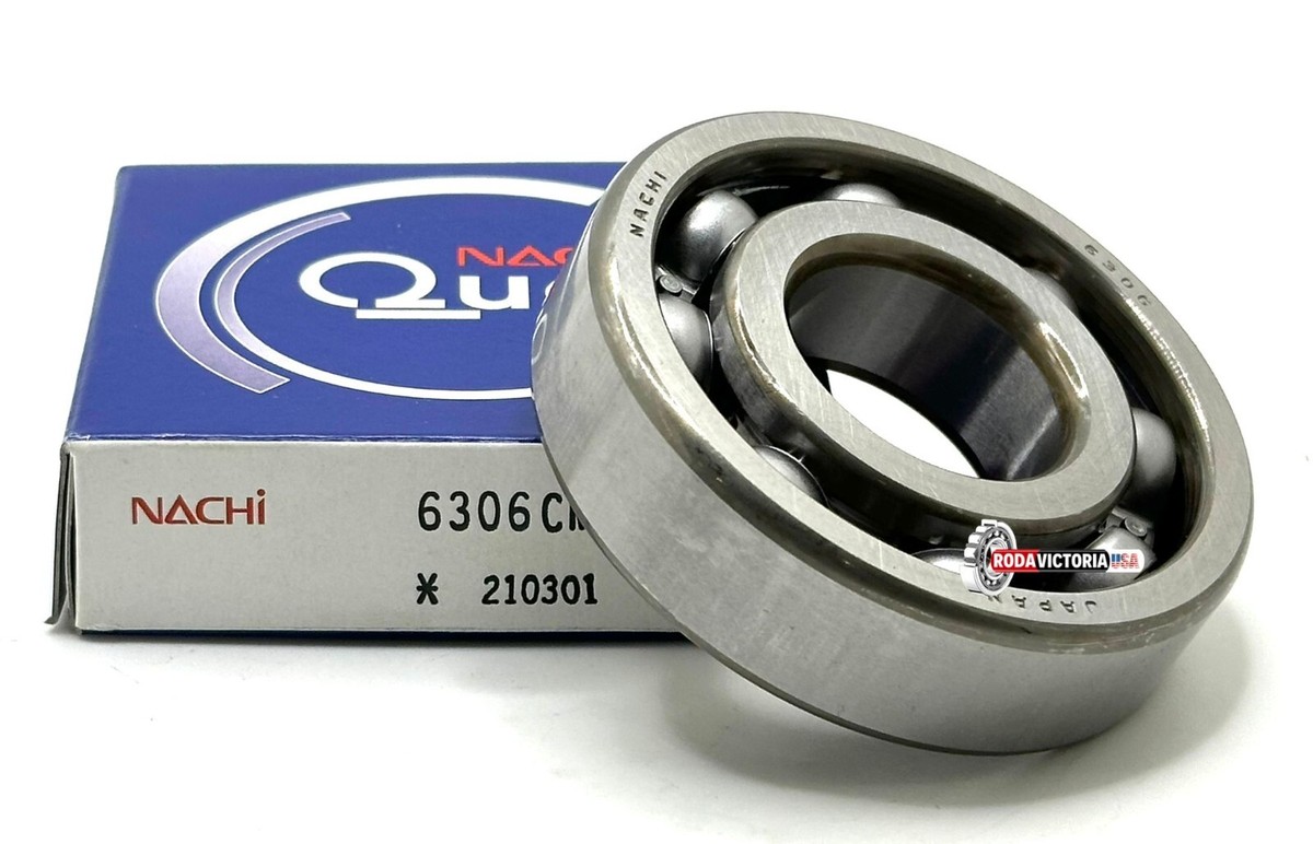 NACHI JAPAN 6306 CM DEEP GROOVE BALL BEARING, OPEN TYPE, NO SEALS