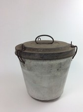 Alte Metall Puddingform Vintage große Kuchenform Wasserbadform Deko