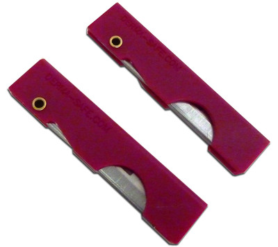 Derma-Safe Faltbares Rasiermesser 2er-Pack – Rot, Für Survival-Kits & Outdoor