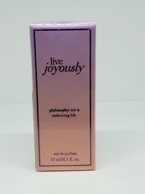 Philosophy Live Joyously Eau De Parfum Spray  .5 oz New In Box - SEALED