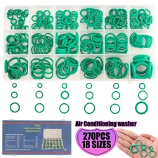 270Pcs x 18 Sizes A/C AC System Gasket Seals O-Ring Washer Rapid Seal Repair Kit