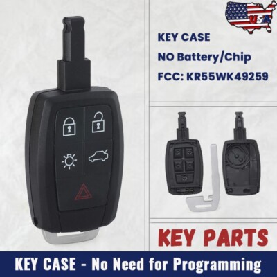 New for 2004 - 2013 Volvo C30 S40 V50 C70 Remote Key Shell Case Fob KR55WK49259
