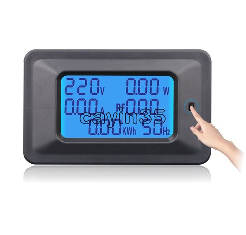 20A/100A AC Digital LCD Panel Meter Monitor Power Energy Ammeter Voltmeter NEW - Afbeelding 1 van 6