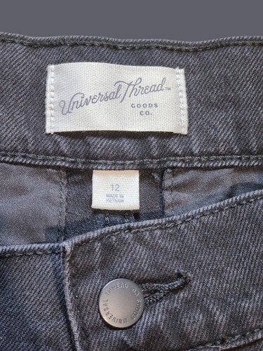 Pantalones de mezclilla ajustables lavado oscuro universal hilo talla 12 nuevos con etiquetas - Imagen 4 de 8
