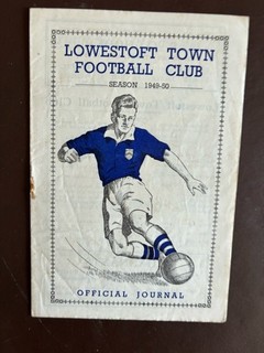 Lowestoft V Ipswich Town A Football Programme 1949/50