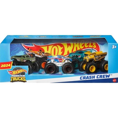 Hot Wheels JMB38 Monster Trucks Crash Crew, 5-Pack of 1:64 Scale