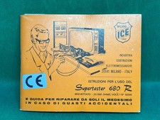 LIBRETTO ISTRUZIONI PER L'USO ICE SUPERTESTER 680 R CAPACIMETRO STRUMENTO EPOCA
