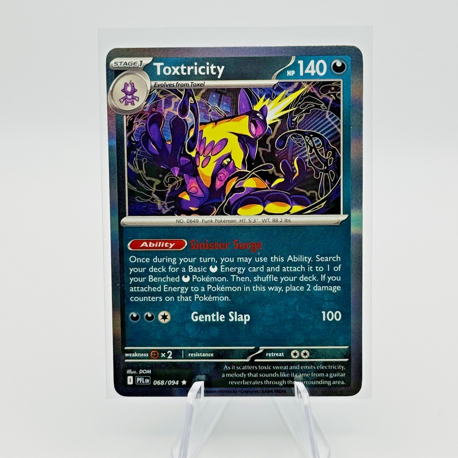 Toxtricity 068/094 Me02: Phantasmal Flames Holo