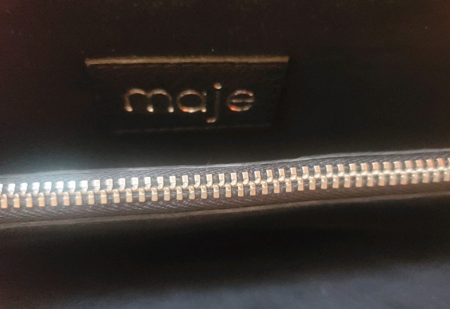 MAJE SMALL BLACK GENUINE SNAKESKIN PYTHON CROSSBO… - image 5