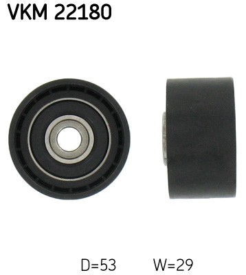 Centre SKF-OE VKM 22180 Deflection Pulley/Guide Pulley, timing belt for ALFA ROM