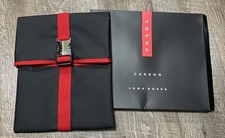 NEW PRADA Luna Rossa Men Unisex XL Jet Set Toiletry Bag Travel Pouch Dopp Kit BX