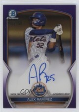 2023 Bowman Chrome Prospect Purple Refractor /250 Alex Ramirez #CPA-AR Auto 0ck5