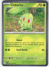 Chikorita (Cosmos Holo) 008/217 Carte e Prodotti Comuni Vari Pokemon NM