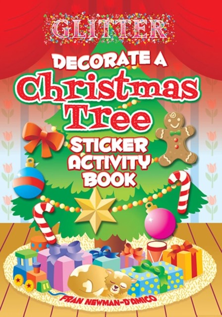 Glitter Decorate A Christmas Tree Sticke